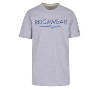 T-Shirt ROCAWEAR "Rocawear Herren Rocawear Neon T-Shirt", Damen, Gr. 5XL, grau melange, 100% Baumwolle, bedruckt, normal, Rundhals, Shirts T-Shirt (98183319-5XL) grau melange