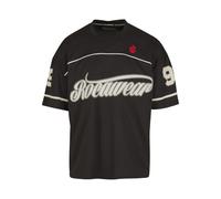 T-Shirt ROCAWEAR "Rocawear Rocawear BALLER Trikot", Damen, Gr. L, jet schwarz, 100% Polyester, bedruckt, normal, Rundhals, Shirts T-Shirt (18793805-L)
