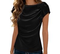 T Shirt Rot Damen BH Chiffon Großen Spaghetti Print Khaki Enges Stickerei Unten Shirtbluse Weihnachten Besticktes Spaghettitops 1 Jahre Strandbluse Trompetenärmeln Geschnitten Polos