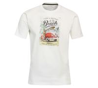 T-SHIRT ROUND NECK MIT PRINT 1 0 WEISS 6XL