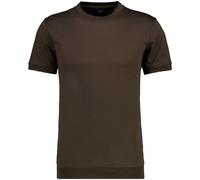 RAGMAN - Pima T-Shirt Rundhals mit Bündchen braun - Gr. - M