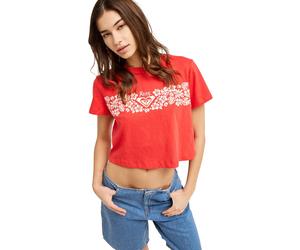 T-Shirt ROXY "Endless Weekends", Damen, Gr. L, hibiscus, Obermaterial: 100% Baumwolle., Shirts T-Shirt (31544638-L) hibiscus