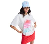 T-Shirt ROXY "Hangloose Poster", Damen, Gr. S, weiß (coconut milk), Obermaterial: 100% Baumwolle., Shirts T-Shirt (11484146-S) coconut milk