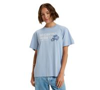 T-Shirt ROXY "Hangloose The Sky", Damen, Gr. M, blau (blau blizzard), Obermaterial: 100% Baumwolle;, Shirts T-Shirt (55420345-M) blau blizzard