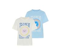 T-Shirt ROXY "O HANGLOOSE BALI WAVE", Damen, Gr. XS, ass blau, Jersey, Obermaterial: 100% Baumwolle, Rundhals, Shirts T-Shirt, Kurzarm, mit Rundhalsausschnitt, aus Baumwolle (64088530-XS) ass blau