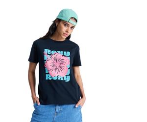T-Shirt ROXY "Oceanregular Poster", Damen, Gr. M, anthrazit, Obermaterial: 100% Walkfrottier;, Shirts T-Shirt (84500935-M) anthrazit