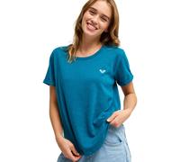 T-Shirt ROXY "Oceanwave Regular Emby", Damen, Gr. S, corsair, Obermaterial: 60% Baumwolle, 40% Polyester., Shirts T-Shirt (62960341-S) corsair