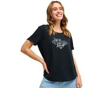 T-Shirt ROXY "Oceanwave Regular Slub", Damen, Gr. S, anthrazit, Obermaterial: 60% Baumwolle, 40% Polyester., Shirts T-Shirt (73553615-S) anthrazit