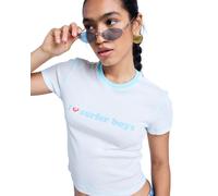 T-Shirt ROXY "Sea You Later", Damen, Gr. L, tanager turquoise, Obermaterial: 100% Baumwolle., Shirts T-Shirt (25988859-L) tanager turquoise