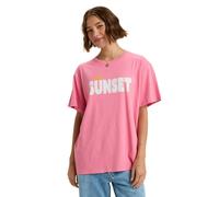 Roxy Sunnyoversize Easy T-Shirt pink cosmos Damen Gr. M