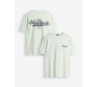 T-Shirt - Rückenprint - Mint L