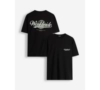 T-Shirt - Rückenprint - Schwarz M