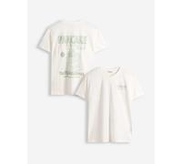 T-Shirt - Rückenprint - weiß XS