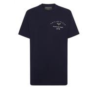 T-Shirt PHILIPP PLEIN "T-Shirt", Damen, Gr. XXL, 24, navy, Obermaterial: 100% Baumwolle, Shirts T-Shirt (91727200-XXL) 24, navy