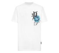T-Shirt PHILIPP PLEIN "Smile", Herren, Gr. XXL, weiß (01, weiß), Obermaterial: 100% Baumwolle, Shirts T-Shirt (30620457-XXL) 01, weiß