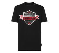 T-Shirt PHILIPP PLEIN "Crest", Damen, Gr. XL, 02, schwarz, Obermaterial: 100% Baumwolle, 100% Glas, Shirts T-Shirt (39884346-XL) 02, schwarz