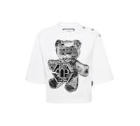 Philipp Plein - T-Shirt Rundhalsausschnitt Teddy - Größe S - weiß