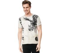 T-Shirt RUSTY NEAL, Damen, Gr. XL, beige, 100% Baumwolle, bedruckt, normal, Rundhals, Shirts T-Shirt, mit Adler-Print (75572002-XL) beige