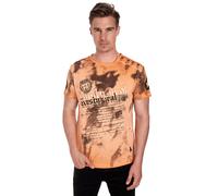 T-Shirt RUSTY NEAL, Herren, Gr. 3XL, orange, 100% Baumwolle, bedruckt, normal, Rundhals, Shirts T-Shirt, in tollem Batik-Design (54872365-XXXL) orange
