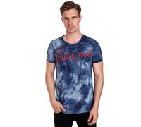 Color Tie Dye Batik T-Shirt mit Logo-Print M