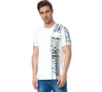 T-Shirt RUSTY NEAL, Herren, Gr. XXL, weiß, 100% Baumwolle, bedruckt, normal, Rundhals, Shirts T-Shirt, im verwaschenen Look (61127507-XXL) weiß