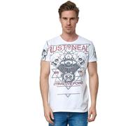 T-Shirt RUSTY NEAL, Jungen, Gr. XXL, weiß, 100% Baumwolle, bedruckt, normal, Rundhals, Shirts T-Shirt, mit coolem Frontprint (32067229-XXL) weiß