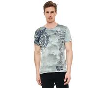 T-Shirt RUSTY NEAL, Jungen, Gr. S, grau, 100% Baumwolle, bedruckt, normal, Rundhals, Shirts T-Shirt, mit eindrucksvollem Print (78903334-S) grau