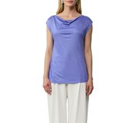 T-Shirt aus Viskose mit Wasserfall-Ausschnitt 42 blau 2168245.5328.42