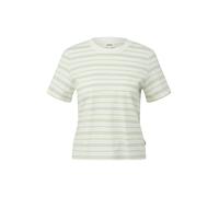 Verkürztes Jersey-T-Shirt mit Streifen 36 creme|mehrfarbig 2177037.02G1.36