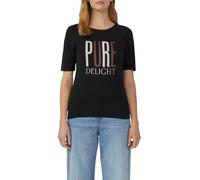 Jersey-T-Shirt im Slim Fit mit Frontprint 36 schwarz 2167279.99D2.36