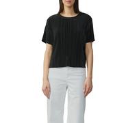 s.Oliver RED LABEL Regular Fit T-Shirt mit Plissee in BLACK, Größe 42