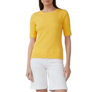 Geripptes T-Shirt im Slim Fit aus Baumwollmix 46 gelb 2166438.1395.46