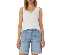 Jersey-Top mit Cut-out und Schleife 46 weiß 2166275.0100.46
