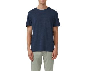 T-Shirt S.OLIVER, Herren, Gr. 3XL, blau, Piqué, Obermaterial: 55% Baumwolle, 45% Polyester, meliert, regular fit normal, Rundhals, Shirts T-Shirt (97480960-XXXL) blau