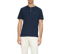 Henley-Shirt mit Flammgarnstruktur M blau 2161569.5852.M