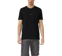 Henley-Shirt in Flammgarnstruktur M schwarz 2176157.9999.M