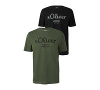 Weiches Jersey-T-Shirt mit Kurzarm und Rundhalsausschnitt im Doppelpack XXL schwarz 2174519.99X1.XXL
