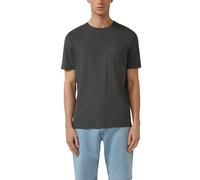 T-Shirt S.OLIVER, Damen, Gr. XXL, dunkelgrau, Single Jersey, Obermaterial: 100% Baumwolle, meliert, normal hüftbedeckend, Rundhals, Shirts T-Shirt, in melierter Optik (42254854-XXL) dunkelgrau