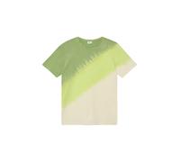 T-Shirt S.OLIVER JUNIOR, Jungen, Gr. 146/152, sage grün, Jersey, Obermaterial: 100% Baumwolle, bedruckt, regular fit normal, Rundhals, abgesteppte Kante, Shirts T-Shirt, Regular Fit, Batik-Look (90023