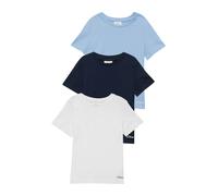 Unisex Dreierpack T-Shirts mit Logoprint 104/110 weiß|blau 2179558.0100.104_110
