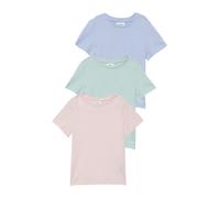 Unisex Dreierpack T-Shirts mit Logoprint 128/134 türkis|pink|blau 2179558.6491.128_134