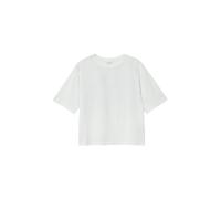 T-Shirt S.OLIVER JUNIOR, Mädchen, Gr. 146/152, weiß, Jersey, Obermaterial: 100% Baumwolle, bedruckt, unifarben, lässig geschnitten hüftlang, Rundhals, Shirts T-Shirt, mit Rückenprint (32335659-146)