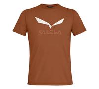 T-Shirt Salewa Solid Dry Marron S