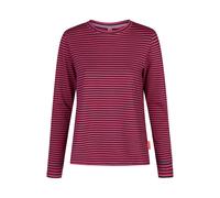 T-Shirt SALZHAUT "Longsleeve VOSS", Damen, Gr. M, blau (navy, beetroot), Obermaterial: 95% Baumwolle CO. 5% Polyester PES., Shirts T-Shirt (81238901-M) navy, beetroot