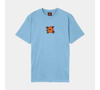 T-Shirt SANTA CRUZ "SCREAMING HIBISCUS FRONT T-SHIRT", Herren, Gr. M, blau (pacific blau), Obermaterial: 100% Baumwolle, Shirts T-Shirt (40570114-M) pacific blau