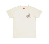 T-Shirt SANTA CRUZ "YOUTH IMPRINT MOON DOT T-SHIRT", Jungen, Gr. 13/14 (158), unbleached cotton, Obermaterial: 100% Baumwolle, Shirts T-Shirt (63676844-13) unbleached cotton