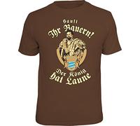 T-Shirt: sauft Ihr Bauern! Der König hat Laune Größe M