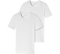 Schiesser 2er-Pack - 95/5 - Organic Baumwolle T-Shirt / Unterhemd mit V-Ausschnitt Komfortabler Rundhalsausschnitt, Perfekter Sitz, Elastische Single-Jersey Qualität