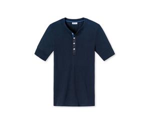 T-Shirt SCHIESSER REVIVAL "T-Shirt 1er Pack", Damen, Gr. L, blau (dunkelblau), Obermaterial: 100% Baumwolle CO., Shirts T-Shirt (65339040-L) dunkelblau