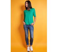 T-Shirt SEIDEL MODEN, Damen, Gr. 52, grün, Jersey, Obermaterial: 95% Viskose, 5% Elasthan, unifarben, regular fit hüftbedeckend, Rundhals, Shirts T-Shirt, MADE IN GERMANY (16424154-52)